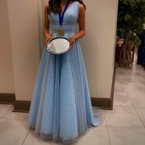 baby blue SHERRI HILL ballgown